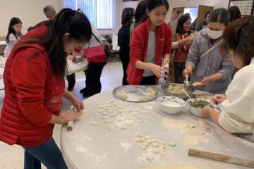 Celebrating new year at a Chinese church